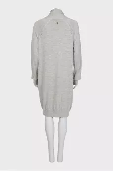 Gray dress with ties