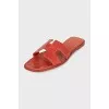 Oran Lizard Skin Slippers