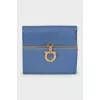 Blue leather wallet