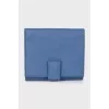 Blue leather wallet