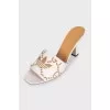 Beige mules by Gucci x Adidas