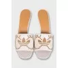 Beige mules by Gucci x Adidas
