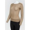Tight -fitting jumper with buttons