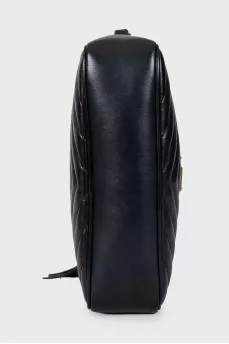 Lou Camera Black Leather Bag