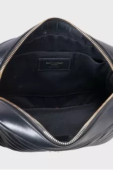 Lou Camera Black Leather Bag