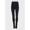 Leggings with embroidered logo