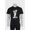 Men's T-shirt with embroidery