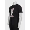 Men's T-shirt with embroidery