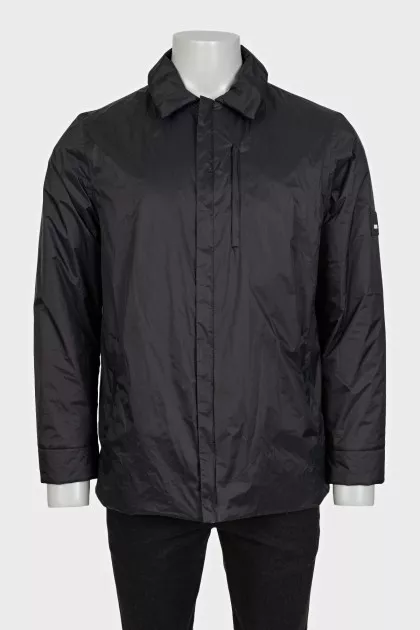 Men's black jacket with logo