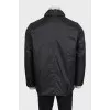 Men's black jacket with logo