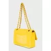 Текстильна жовта сумка Double Flap