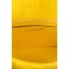 Текстильна жовта сумка Double Flap