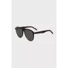 Aviator sunglasses with printed frames
