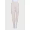 Beige sports tapered trousers