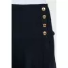 Blue skirt with golden buttons