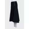 Blue skirt with golden buttons