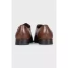 Men's brown monk shoes