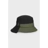 Two-tone Panama hat with ties