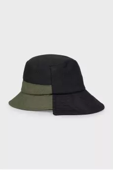 Two-tone Panama hat with ties