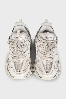 Track lace-up sneakers