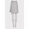 Cashmere skirt with belt