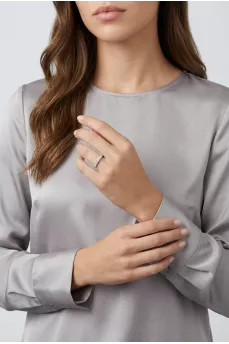 Platinum ring with diamonds