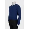 Men's blue wool pullover
