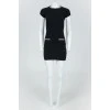Black dress with silver chains