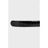 Black patent leather belt