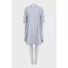 Blue dress with patch pockets