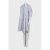 Blue dress with patch pockets