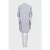 Blue dress with patch pockets