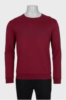 Men's sweatshirt with a red logo