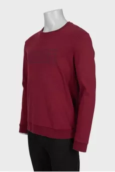 Men's sweatshirt with a red logo