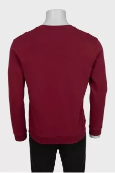 Men's sweatshirt with a red logo