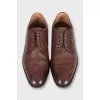 Men's brown leather brogues