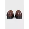 Men's brown leather brogues