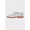 Men's gray suede shoes