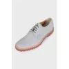 Men's gray suede shoes