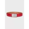 Patent leather belt
