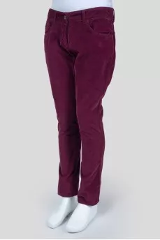 Burgundy corduroy trousers