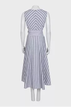 Gray fitted maxi dress