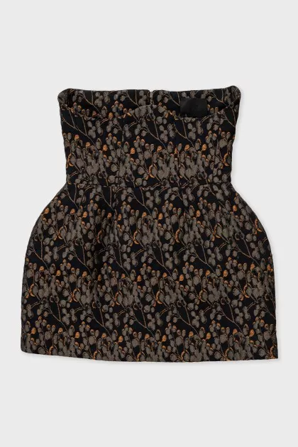 Fitted strapless top