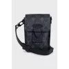 Men's black canvas bag