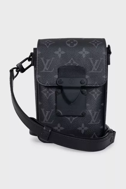Men's black canvas bag