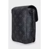 Men's black canvas bag