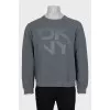 Men's gray sweatshirt with logo
