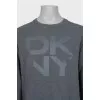 Men's gray sweatshirt with logo