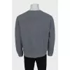 Men's gray sweatshirt with logo