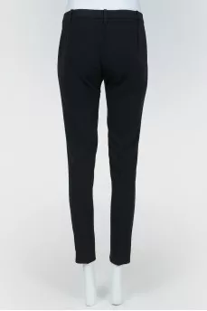 Black cropped trousers